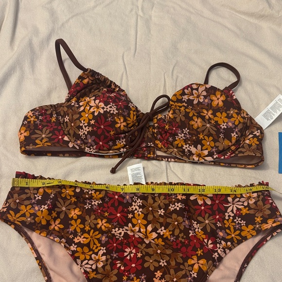 Cupshe Floral Bikini High Waisted XL - Picture 2 of 5